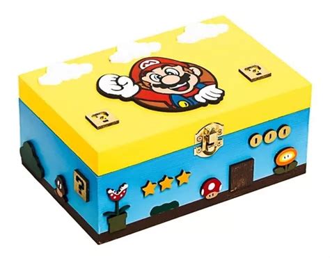 Caja Para Regalo Con Temática De Mario Bros Meses sin interés