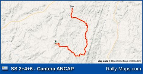 Ss Cantera Ancap Stage Map Rally Del Atl Ntico Codasur