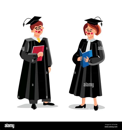 Judges Man And Woman Couple Court Workers Vector Stock Vector Image