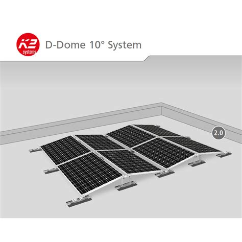 K2 D Dome 20 System Montagesystem Ost West Ausrichtung