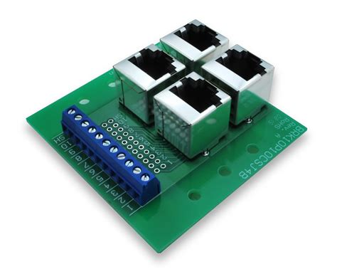 RJ50 10P10C Modular Jack Breakout Buss Board With Screw Terminals