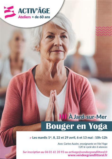 Atelier Activ Ge Bouger En Yoga Site De La Commune De Jard Sur Mer