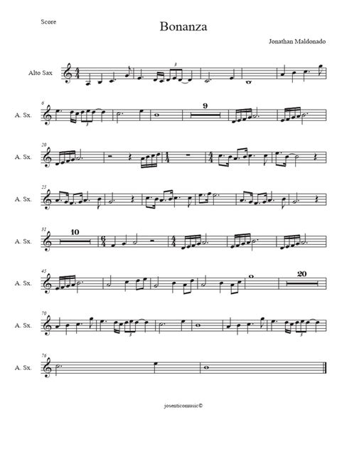 Bonanza 1 - Score | PDF