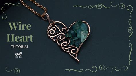 Wire Wrapped Heart Pendant Tutorial Diy Jewelry Youtube