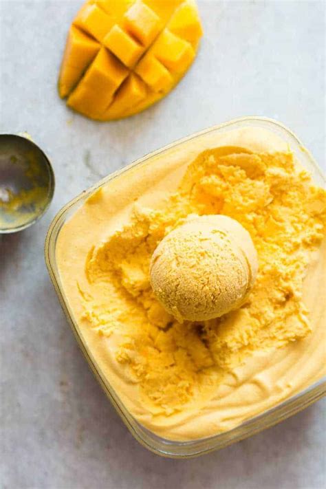 Homemade Mango Cheesecake Ice Cream My Food Story