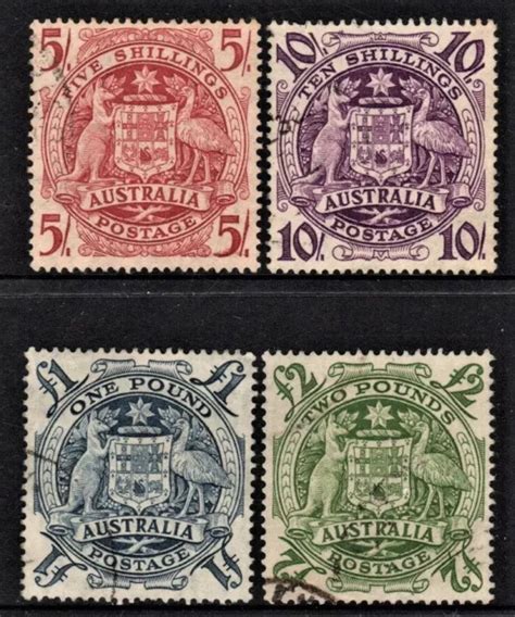 Australia Pre Decimal Used Stamps Coat Of Arms Set 6147 2000