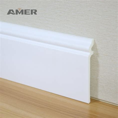 Rongke OEM Adhesive Door Timber Skirting Board Polystyrene Foam White