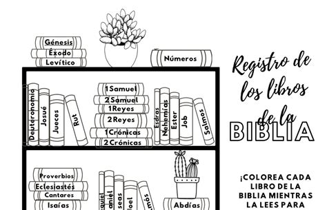 Registró De Los Libros De La Biblia Etsy