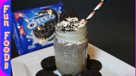 How To Make An Oreo Milkshake Homemade Oreo Milkshake Recipe Youtube