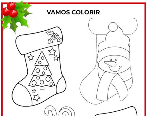 Arquivos Botas Natalinas Para Colorir E Imprimir Cantinho Do Eva