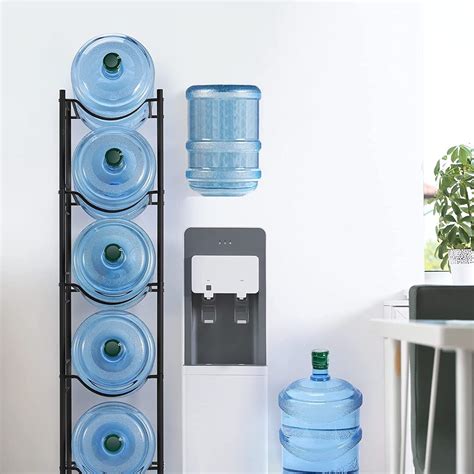 5Tier Detachable Water Cooler Jug Holder Storage Rack Heavy Duty Gallon ...