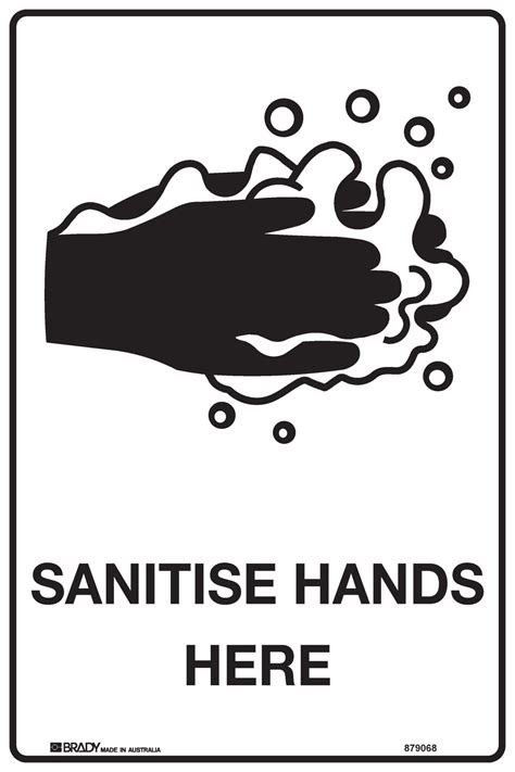 Covid 19 Sign Sanitize Hands Here