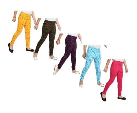 Buy Kayu Girls Super Soft Cotton Allover Printed Leggings Pack Of 5 Online At Best Prices In