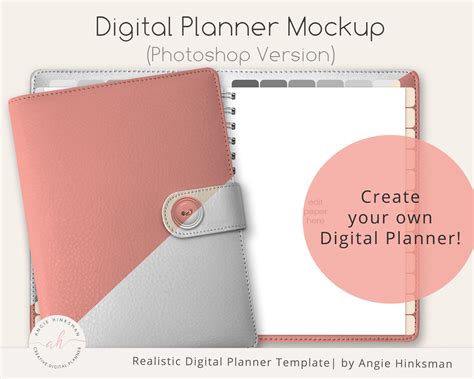 Digital Planner Mockup Template Photoshop Limited Commercial Etsy Uk