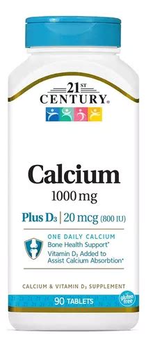 Calcio 1000mg Vitamina D3 800 Iu 90 Tabs Huesos Eg Cc30 Sabor Nd Mercadolibre