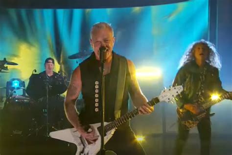 Regardez Metallica Jouer Lux Æterna En Direct Sur Jimmy Kimmel Live