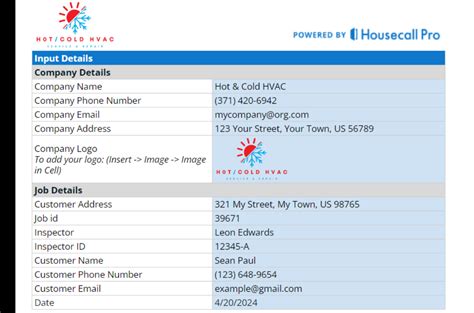 Routine HVAC Maintenance Checklist Template Housecall Pro