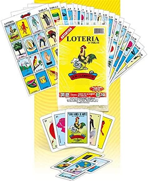 20 Board Set Loteria Authentic Mexican Don Clemente Bingo Game Cards