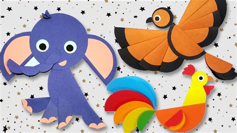 10 Easy Paper Crafts For Kids Paper Circle Crafts DIY Paper Toys ...