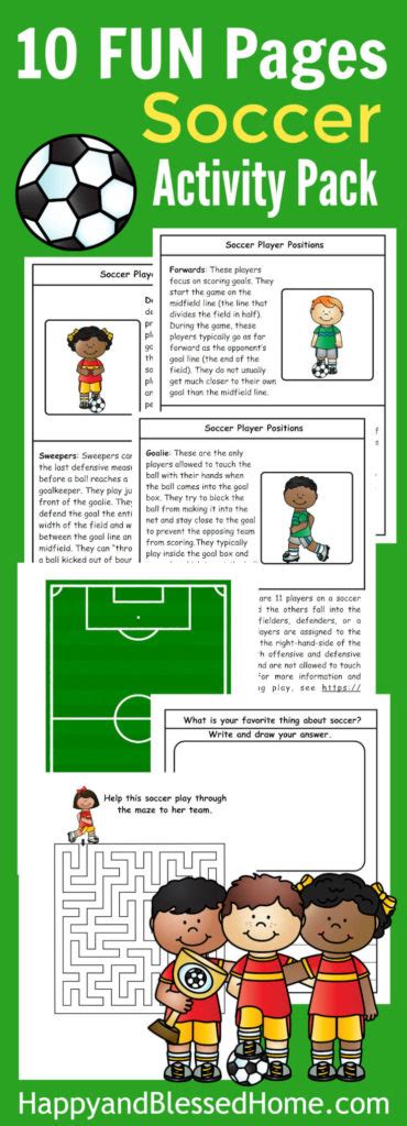 Soccer Activity Pack for Kids - Thrifty Homeschoolers