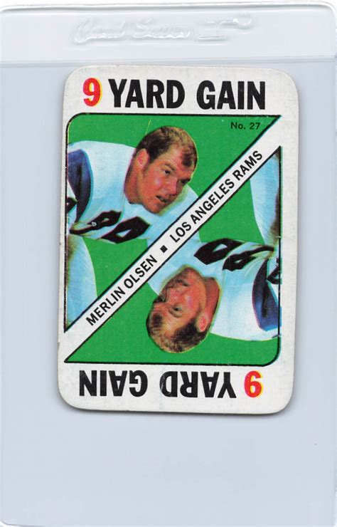 1971 Topps Game 27 Merlin Olsen Rams EX DA B2678 EBay