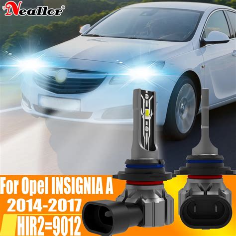 2pcs HIR2 Led Headlight Canbus 9012 Car Bulb High Power 6000K White