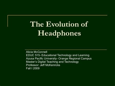 The Evolution Of Headphones