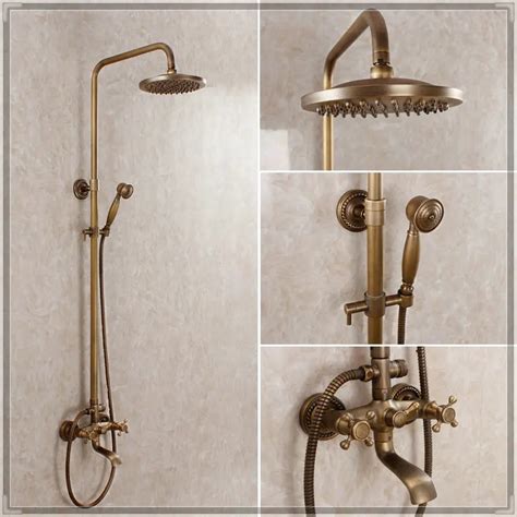 Antique Bronze Shower Faucet Antique Bathroom Faucet Luxury Shower Set