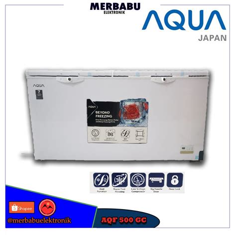 Jual AQUA AQF 550EC Chest Freezer Box 500L Shopee Indonesia