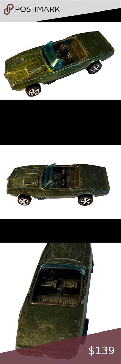 1968 HOT WHEELS REDLINE CUSTOM FIREBIRD OLIVE GREEN 1967 Mattel Inc Hong Kong In 2022 Hot
