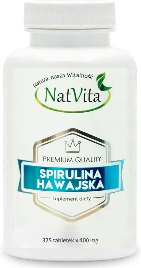 Preparat Medycyny Naturalnej Natvita Spirulina Hawajska PACIFICA 375