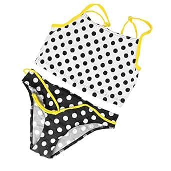 LORIN Lorin Kids Mädchen Bikini Tankini Badeanzug L Gr Jahre cm White Black