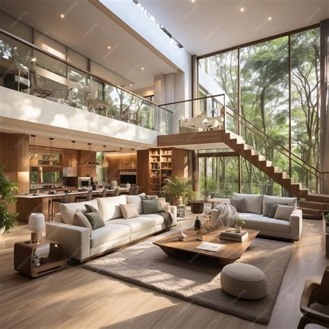 premium ai image  depict  open  spacious living area