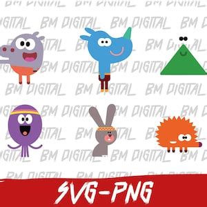 Hey Duggee Svg Bundle, 20 Characters Duggee Font ,layered ,cricut Svg ,cut Files, Duggee Hug Png ...