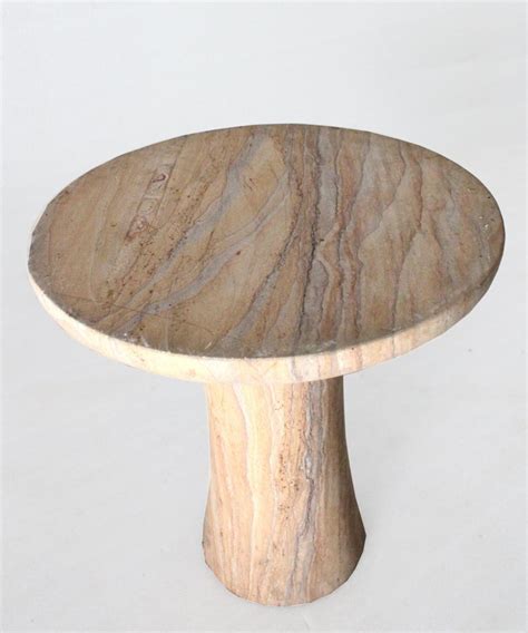 Tabla Table In Rainbow Teakwood Handcrafted In India By Paul Mathieu