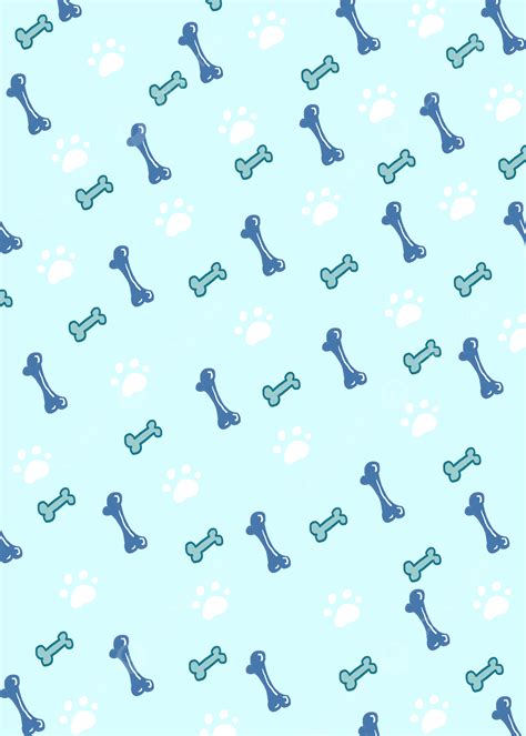 Blue Dog Bone Wallpaper