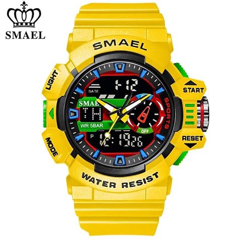 Smael Hommes Montre De Sport Montres Num Riques Militaires Led Quartz