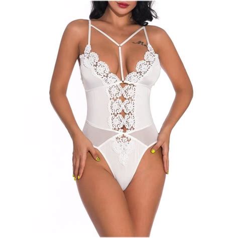 Ensemble De Lingerie Sexy Dames Mode Lingerie Rotique Couleur Unie