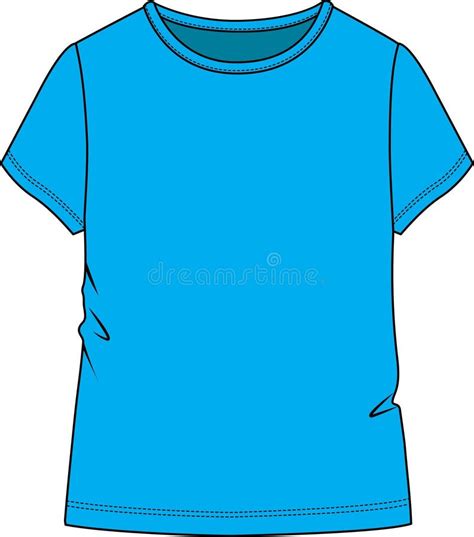 Girls And Women Wear T Shirt Stock Vector Illustration Of Blue Short