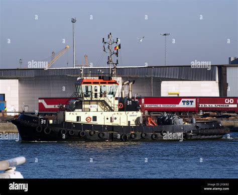 Tugboat Imo Eni Port Of Antwerp Pic Stock