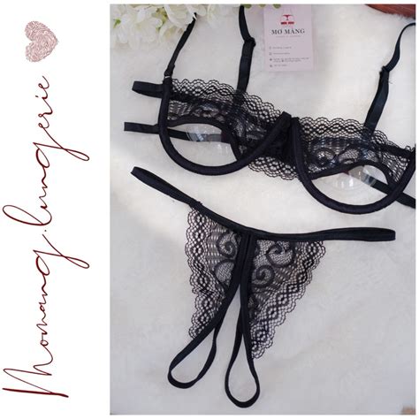 DL Set đồ lót ren sexy có gọng gợi cảm set lingerie gợi cảm sexy Mơ Màng Shopee Việt Nam