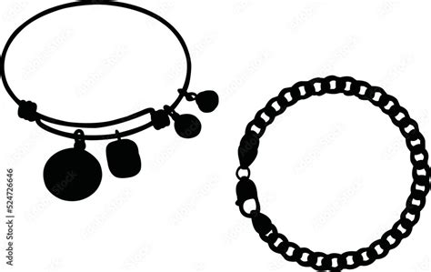 Stockvector Bracelets Eps Vector Silhouette Logo Bracelets Eps Vector Cut Files For Cricut