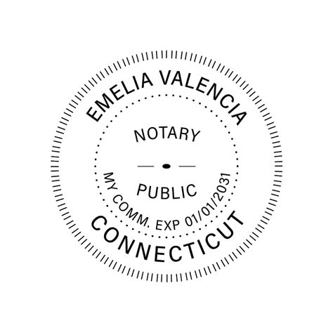 JL Connecticut Notary Stamp Best Notary Stamps Connecticut