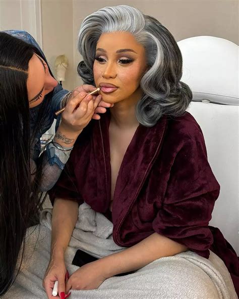 Cardi B Almost Transformed Into A Granny With Pieces Of Prosthetic