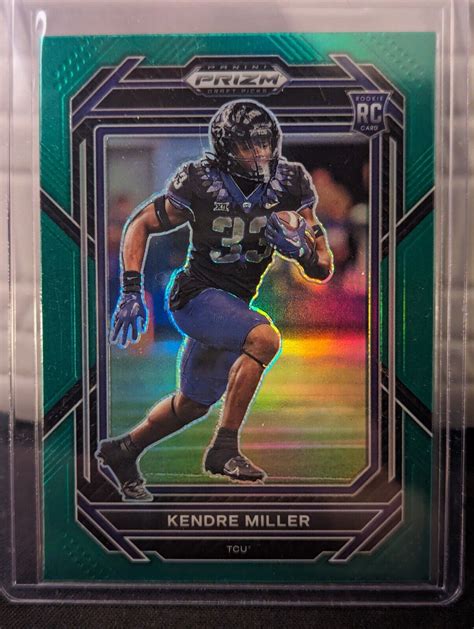 2023 Panini Prizm Draft Picks Green Prizm 119 Tcu Horned Frogs Rc