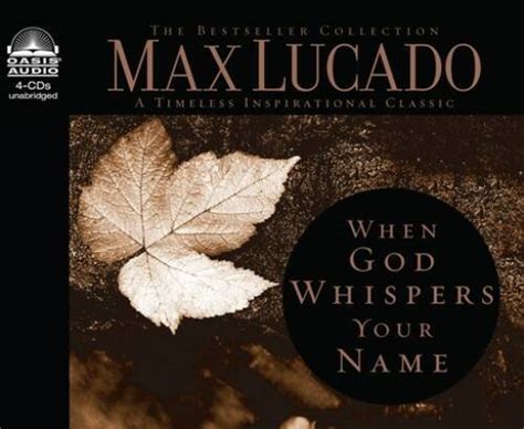 When God Whispers Your Name Audio CD By Lucado Max VERY GOOD