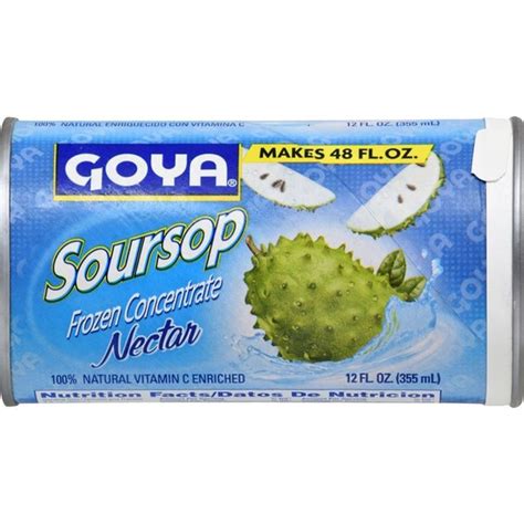 Goya Guanabana Soursop Nectar Frozen Concentrate 12 Fl Oz Instacart