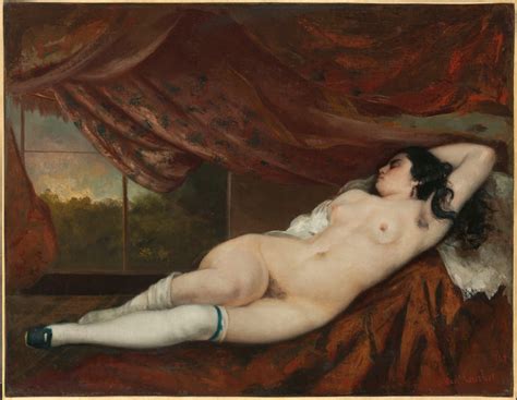 Liegender Weiblicher Akt Von Gustave Courbet