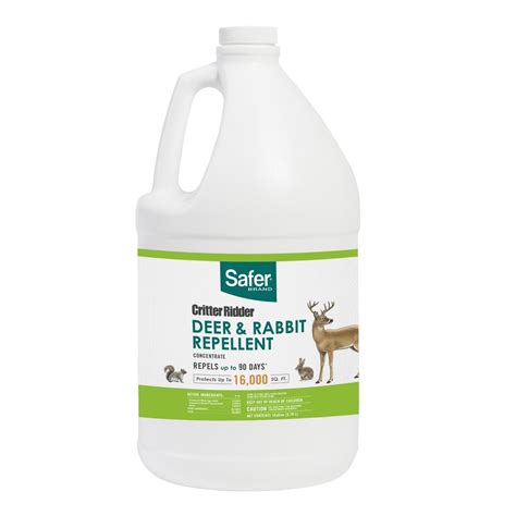 Safer Brand Critter Ridder Deer and Rabbit Repellent – 128 fl oz ...