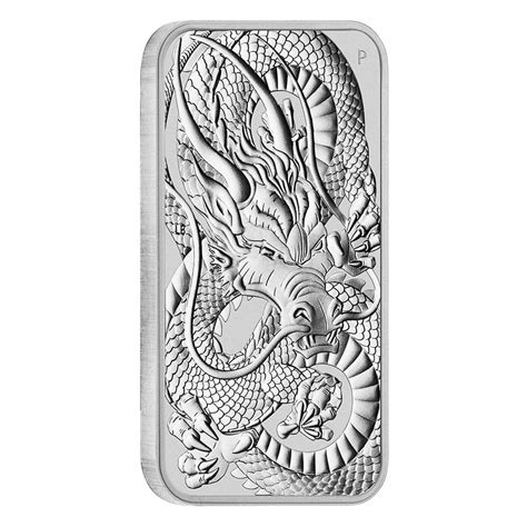 Oz Silver Australian Dragon Bar Perth Mint Au Bullion Canada